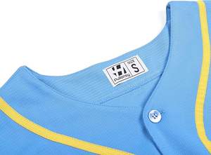 Maillot de baseball et de softball respirant à séchage rapide pour unisexe boutonné Design noir chemises de baseball pour hommes maillot de baseball - Product Image 3