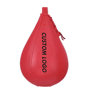Sac de frappe de boxe rouge en cuir PU, ballon d'entraînement réflexe, boxe MMA, fitness, tissu Oxford résistant, rempli de sable - Product Image 1