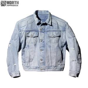 Nouveau design Veste en jean rembourrée personnalisée Veste en jean rembourrée bleue avec col rabattu Meilleure qualité et design Service OEM - Product Image 3