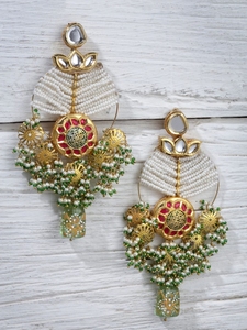 <b>Red</b> Classic <b>Drop</b> <b>Earrings</b> Timeless Gold Plated Jewelry with Lustrous <b>Red</b> Gemstones Ideal for Weddings, Parties & Everyday Glam - Product Image 2