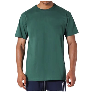 Camiseta personalizada de algodón de manga corta con diseño extragrande con logotipo impreso y estilo urbano informal - Product Image 4