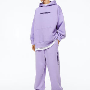 Conjunto de chándal de 2 piezas personalizado, chándal deportivo de algodón barato - Product Image 1