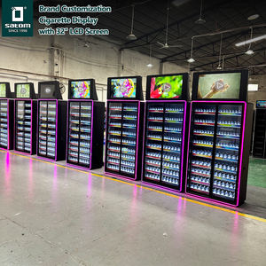 חבילות חנות סיגריות לעמוד מדפים מדפים ארון תצוגה סיגריה ללא עשן עם דלת זכוכית מחוסמת - Product Image 2