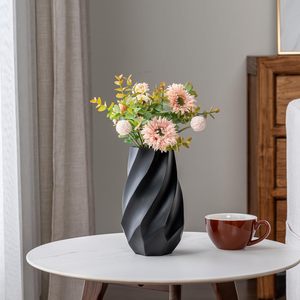 Jarrón de flores negro de esencia brillante, diseño moderno, macetas decorativas de Metal detalladas intrincadas para el hogar, la Oficina y la decoración de eventos - Product Image 3
