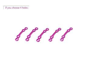 Plaque orbitale de 1,5 mm avec pont, implants maxillo-faciaux vétérinaires, manuel, lot de 5 pièces, acier inoxydable de qualité supérieure, titane - Product Image 3