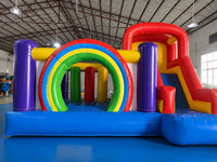 JIALE Desain Baru Permainan Seluncur Tiup PVC Multifungsi, Warna dan Logo Dapat Disesuaikan, 3.8x3.6m², Indoor/Outdoor, Komersial