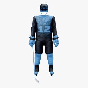 Conjunto de Jersey y uniforme de hockey sobre hielo por sublimación personalizado de sarga de aparejos OEM diseñado a medida para la práctica del equipo de hockey sobre hielo - Product Image 1