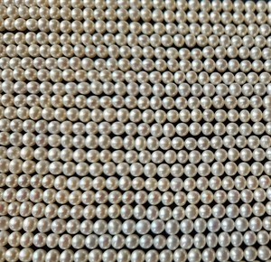 Perles blanches naturelles en vrac, perles cultivées indiennes non traitées, effet de changement de couleur, pièce à porter au quotidien - Product Image 6