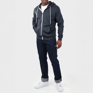 <b>Zipper</b> Hoodie 100% Cotton Lined Stonewashed Digital Printed 3D Embroidery - Product Image 1