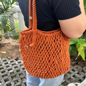 Sac à main en crochet durable et à la mode pour femmes, parfait pour toutes les occasions, plage, shopping et sorties décontractées - Product Image 5