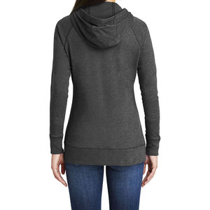 Vente en gros Nouvelle mode Veste à capuche zippée pour femme en polyester/coton, effet délavé à l'acide, imprimé strass, respirante, écologique, couleur personnalisable - Product Image 5