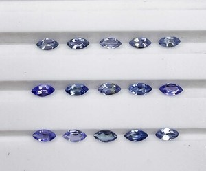 Piedra Preciosa Suelta de Tanzanita Natural Certificada por IGI, Corte Marquesa, Alta Calidad, 2-4 MM, Azul, 5 CT, para Joyería, GEMWORLDJAIPUR - Product Image 1