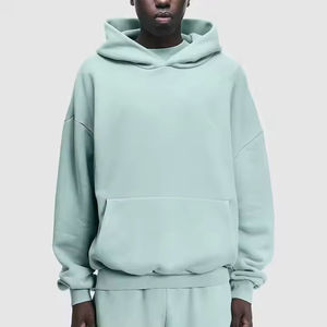 ชุดวอร์มผ้าคอตตอนไซส์ใหญ่สำหรับผู้ชาย, ชุดเสื้อฮู้ดกีฬาเสื้อกางเกงวิ่งแฟชั่น100% - Product Image 2