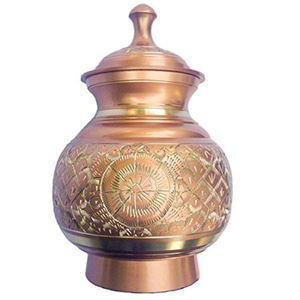 Style américain traditionnel argent gravé métal animal de compagnie crémation urne funéraire mémorial souvenir pour le service des cendres - Product Image 4