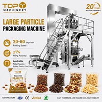 Machine d'emballage verticale automatique VFFS avec peseuse multi-têtes pour l'emballage de sachets oreillers, de sachets à soufflets latéraux et de sachets à quatre soudures