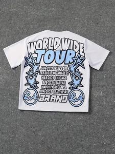 ชุดเซ็ต 2 ชิ้น ลายกราฟิกแบบกำหนดเอง ผ้าถัก 100% คอตตอน ระบายอากาศได้ดี สวมใส่สบาย ทรงหลวม เหมาะสำหรับผู้ชาย สวมใส่ได้ทั้งแบบเป็นทางการและลำลอง สำหรับฤดูร้อน - Product Image 6