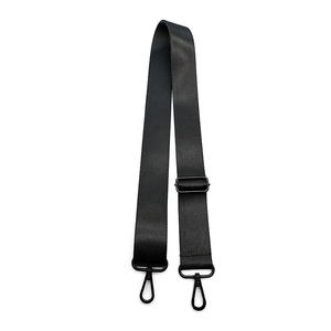 Promotional Black Nylon Backpack with Durable Wide Adjustable Shoulder Straps and Bag Handle Strap