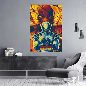 โปสเตอร์สไตล์โมเดิร์นจากมาร์เวล สตูดิโอส์สำหรับเดดพูลและวูล์ฟเวอรีน 3 ศิลปะบนผืนผ้าใบติดผนัง - Product Image 3