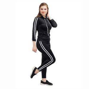 Ropa deportiva para mujer, trajes para correr en Color negro, trajes para correr/trotar con logotipo personalizado - Product Image 5
