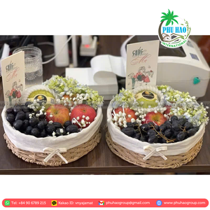 PRODUIT HOT Découvrez le plateau en rotin écologique parfait pour les collations aux fruits et plus encore - Product Image 4