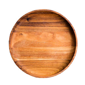 Placas de cargador de madera de mango de alta calidad, utensilios de cocina hechos a mano, Decoración de cocina, hogar con plato de cargador de madera - Product Image 6