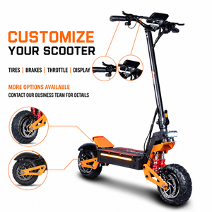 Trottinette électrique professionnelle US/UE 6000W, trottinette de mobilité 60V, pneus de <span class=keywords><strong>11</strong></span> pouces, trottinette électrique pliable avec double suspension pour adultes - Product Image 3
