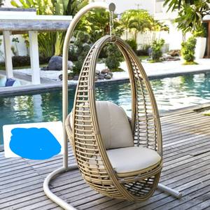 Chaise suspendue en poly rotin pour jardin et patio, mobilier d'extérieur PRSW-VF15 - Product Image 5