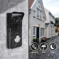 Cámara Impermeable de 7 Pulgadas, Videoportero Inteligente para Casa o Villa, Sistema de Intercomunicación Cableado y por Red, Solución de Seguridad para Apartamentos