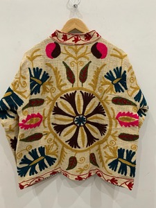 Ropa de mujer Ropa étnica Bohemia Chaqueta corta de invierno Abrigo Chaqueta bohemia de invierno Chaqueta bordada a mano para regalo de mujer - Product Image 3