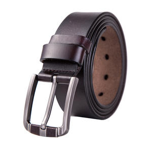 Cinturones de Cuero de Vaca de Alta Calidad con Hebilla de Acero, Diseño Sólido, para Hombre, Disponibles en Existencia para Venta a Precio Económico - Product Image 4