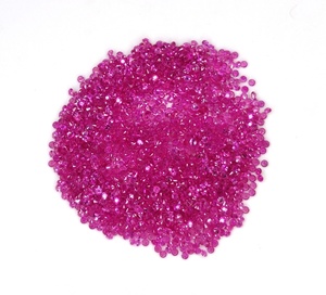 Best Price Natural Burma <b>Ruby</b> Heated 1.4mm Round Brilliant Cut Pinkish Color Fine Quality Loose Gemstone for Making <b>Bracelets</b> - Product Image 2