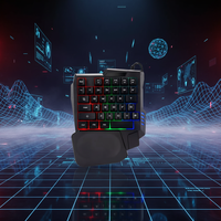 Clavier de jeu ergonomique à une main Keywin K5, design personnalisé, éclairage LED, 35 touches, clavier à une seule main, OEM