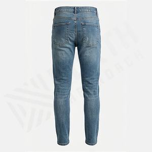 ผู้ผลิตกางเกงยีนส์เดนิมแบบปกติ รับประกันการเย็บที่มีความแข็งแรงสูงและคุณภาพของผ้า ขายส่ง สีตามสั่ง ออกแบบตามสั่ง - Product Image 2