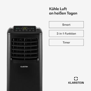 Climatiseur portable 9000 BTU pour la maison, contrôle par application WiFi, 3 en 1 (refroidissement, déshumidificateur, ventilateur) pour les pièces de 26 à 44 m², noir - Product Image 2