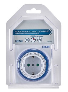 Mini programmatore giornaliero 24 ore. Impostazione di 15 minuti. Coati Bianco (Simon AF131511) - Product Image 2