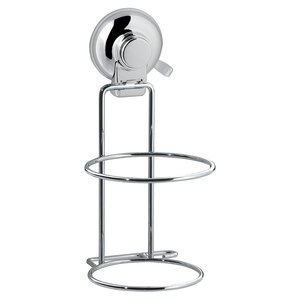 Soporte para secador de pelo de cromo pulido para montar en la pared, 10,7x12x22 cm, suministros para baño y aseo HO52 13 - Product Image 1