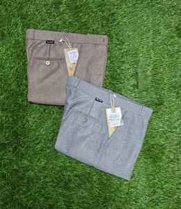 Pantalon de robe en lin mélangé pour hommes Pantalon d'été léger de coupe régulière à devant plat Collection de fournisseurs indiens - Product Image 3