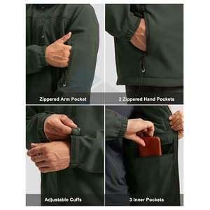 Outdoor Hot Sale Waterproof <b>Men</b> Softshell <b>Jackets</b> High-Quality Windproof <b>Reflective</b> <b>Jacket</b> for Safety Comfort - Product Image 5