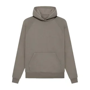 เสื้อสเวตเชิ้ตมีฮู้ดสีเทาอ่อนสำหรับผู้ชาย ทรงปกติ สีพื้น เรียบง่าย มีกระเป๋าหน้า ใส่ได้ในฤดูใบไม้ร่วง ปี 2027 - Product Image 5