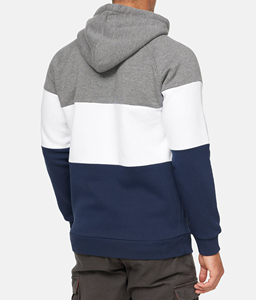 Sweat à capuche de saison d'hiver Design de couleur à trois tons Service OEM Solide de haute qualité Fait sur mesure 100% Polyester Sweats à capuche pour hommes - Product Image 6