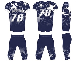 Uniforme de Fútbol Americano 2025, Hecho a Medida para Atletas Adultos, Manga Corta, Tela Transpirable Anti-UV, OEM, MOQ 10 Conjuntos, Entrega Rápida - Product Image 4