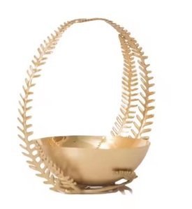 Exquisito cuenco de chocolate de lujo de estilo árabe chapado en oro con forma de barco para regalar postre de lujo pistacho knafeh diseño personalizado - Product Image 6