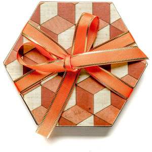 Sous-verre en pierre de tasse à thé de luxe sous-verre en pierre de marbre et incrustation de métal taille personnalisée chez Star Crafts India pour la maison et le bureau - Product Image 1