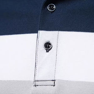 Chemise pour homme personnalisée, brodée, anti-froissement, unie, en coton, pour le sport, la remise en forme, le golf, les vêtements de travail de luxe - Product Image 5