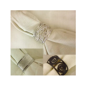Metal Napkin Ring Black Plated Handmade Napkin Holder Customized Size <b>Wedding</b> Table Decorative Tissue Rings - Product Image 2