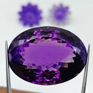 Gemas Mehrajudin, Amatista Púrpura Natural de 20 Quilates, Ovalada, Facetada, Piedra Preciosa Suelta, Calidad Superior, Certificada por Terceros, Color Play - Product Image 4