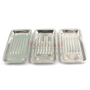 Plateau d'instruments dentaires plateau d'instruments dentaires disque d'outils en acier inoxydable Portable - Product Image 1