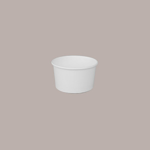 300pcs tasses à crème glacée en papier polythène blanc écologique bébé 60 taille (75ml) pour les fêtes et les restaurants/hôtels - Product Image 2