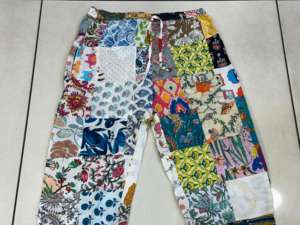 Boho Hippie Patchwork Pantalones Hombre Mujer Algodón Verano Funky Hippy Pantalones Unisex Boho Algodón Pantalones Yoga Pantalones - Product Image 6