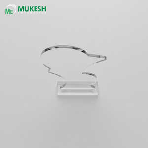 Trofeo Acrílico Aurora Wave, Duradero, Pulido, Grabado, Estilo Deportivo, Curva Única, para Premios Corporativos, Reconocimiento a Empleados - Product Image 4